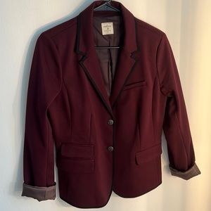 Gap Maroon Blazer with Black Piping